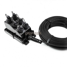 Outdoor Waterproof Fiber Optic Termination Box With Feed Cable 100M 150M 200M