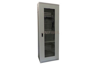 Indoor Floor Standing Fiber Optic Cabinet With 2 Cooling Fan 1 PDU