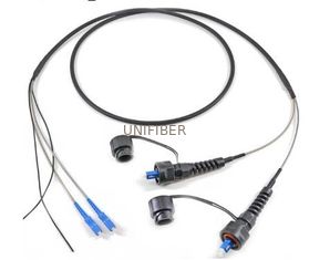 Waterproof Fiber Cable Assembly PDLC ODVA Connector To SC Fiber Cable G657A