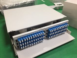 144 Port 2U Fiber Optic Cable Patch Panel With 19/23 Inch Mounting Brackets