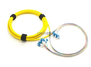 Indoor Pre Terminated Multi Fiber Cables 12 Core Singlemode LC UPC To LC UPC