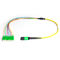 MPO to LC breakout cable,10G OM3 50/125um mpo male to 12 x LC fan-out ribbon mpo fiber optic cable multimode patch cord