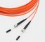 SMA To SC Duplex Fiber Optical Patch Cord PVC/LSZH/OFNR Jacket 3.0mm Diameter