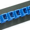 Cold Rolling Steel Fiber Optic Patch Panel Adapter Racks Singlemode SC 6 Ports