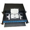 48 Port LC Fiber Patch Panel, 19 rack mount fiber optic lc patch panel,sliding drawer 1U fiber optic patch panel