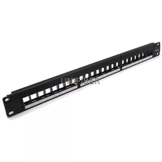 19 Inch CAT6 UTP Patch Panel 1U RJ45 24 Ports Blank