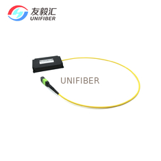 1x2 1310/1550nm Fiber Optic Splitter Module 3.0mm Round Cable Elite MPO/APC Male