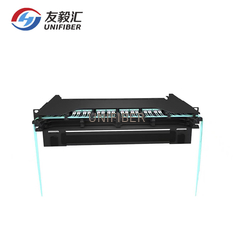 1U 144F MP6 MPO Fiber Patch Panel High Density Rack Mount 8/12 Cassette Modules