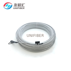FTTH Outdoor Flat Drop Fiber Optic Cable Grey G657A2 Huawei Mini SC 150m