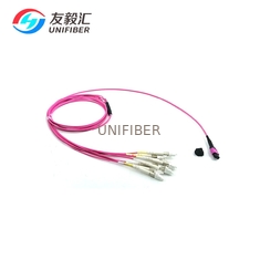 8 Fiber MPO to 4xLC Duplex Breakout Patch Cord Multimode OM4 1m 3m 5m