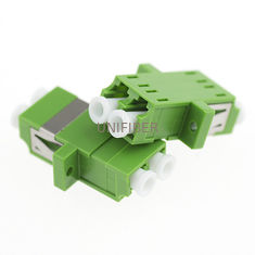 Ethernet Network Fiber Optic Adapter , LC Duplex Adapter Green / Blue Color