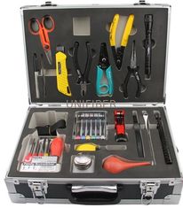 Compact Field Fusion Fiber Optic Splicing Tool Kit With 3.5M Tape Measure