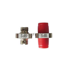 Fixed Flanged Fiber Optic Attenuator Single Mode Female To Female 1 - 25dB