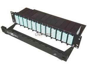 12 Separate Modules MPO MTP Patch Cord Distribution Panel Box 19" 2U Rack Mount