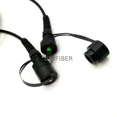 Waterproof FTTA Fiber Cable Assembly , ODVA MPO Fiber Optic Patch Cables 4.8/7.0mm