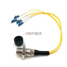 EMI Protected Outdoor Patch Cable Connector ODC Socket To LC/SC/ST/FC 4 Fiber