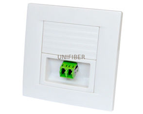 86 Type Multifunctional Fiber Optic Junction Box Network Face Plate For SC/LC And RJ45 Connectors