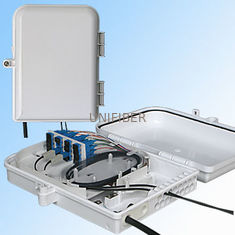 SC Adapter Fiber Optic Termination Box Plastic Material With Two Main Cable Ports