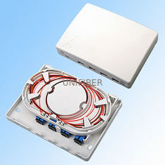 FTTH Optical Fiber Distribution Box 4 Ports Lower Layer Splicing Easy Installation