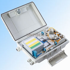 Pole / Wall Mounting Fiber Optic Termination Box IP55 24 Core Buckle Type Structure