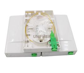 1 In 1 Out Mini FTTH Fiber Optic Terminal Box With SC APC Adapter / Pigtails