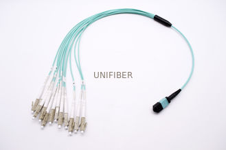 Multimode OM3/OM4  8/12/24 core mtp mpo fiber breakout cable,MPO MTP female to female fiber connector