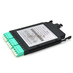 Ultra High Density Fiber Optic Patch Panel MPO/MTP Cassette Module With Quad LC Adapters