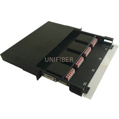 4x24F 19" Fiber Optic Patch Panel Rack Mount 1U 96 Fibers MTP/MPO Cassette High Density