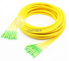 8/12/24/48 Core Fiber Optic Breakout Cable SC/APC Load With Strong Protective Pulling Tube