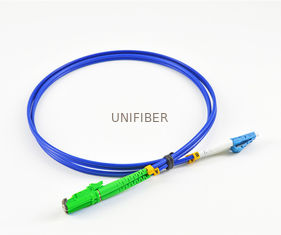Duplex Armored Fiber Patch Cords Singlemode Blue LSZH Jacketed With Customized Length