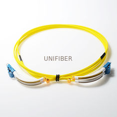 90 Degree Angle Boot Fiber Optic Patch Cable OS2 9/125um High Density Cabling Solution