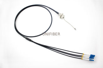 4 Core Fiber Cable Assembly ODC Plug / Socket To LC/UPC For Railway Signal Control