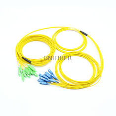 Singlemode Multifiber Cable Assemblies Pre Connectorized 12 Strand SC/APC-SC/UPC