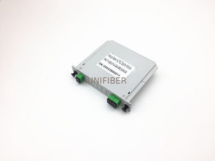 Plug - In Type PLC Fiber Optic Splitter 1x2 1260nm~1650nm Operation Wavelength