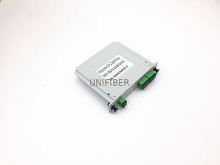 Cassette PLC Fiber Optical Splitter 1x4 Card Inserting LGX Module With SC/APC Connector