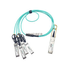 100G QSFP28 To 4x 25G SFP28 AOC Optical Active Cable