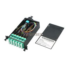 24F Quad LC OM3 24 Core MPO LGX Fiber Optic Box For 40G/100G