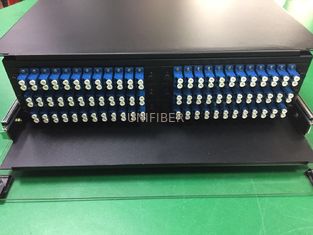 23" Mounting Ears 144 Port 2.5U ST Fibre Optic Patch Panel