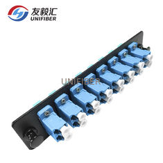 Metal LC Duplex 16fibers OS2 Single Mode Adapter Panel