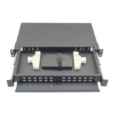 1U 24 Port FTTx SC LC Fiber Optic Enclosure Rack Mount LC Duplex