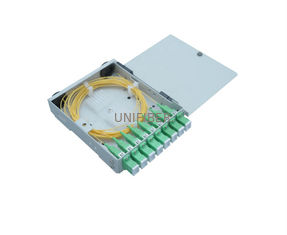 4/8 Ports FTTH SC Fiber Optical Termination Box Wall Mount ROHS