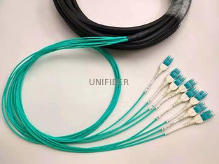 Switchable Uniboot LC Duplex Fiber Patch Cord Multimode OM3 16 Core