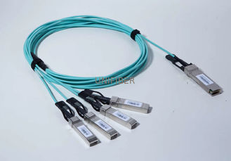 40G QSFP+ To 4x SFP+ AOC Optical Breakout Cable 5m OM3 850nm Multimode