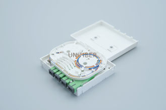 Ftth 4 Ports SC APC Fiber Optic Wall Plate Outlet 40mm Radius