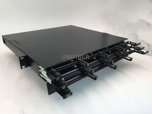 Multimode OM3 1U 144F MPO Patch Panel With 12x12F Cassette Modules