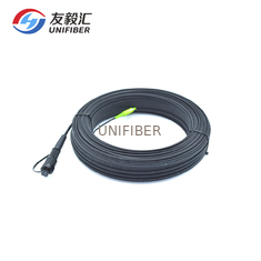 Pre Connectorized Fiber Optic Drop Cable SC APC To SC APC 150m