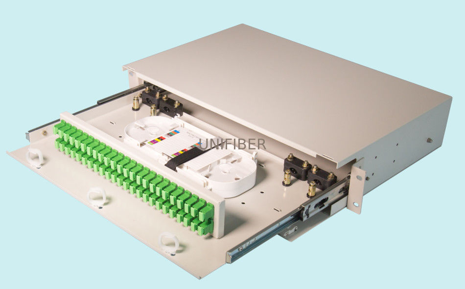 Fiberguide Rack Standoff Rack Mount Fiber Optic Patch Panel Guide Rail Rack Mounted ODF 12/24/48 ...