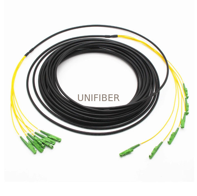 Outdoor 6 Core 9/125 OS2 Fiber Optic Cable Single Mode E2000/APC ...