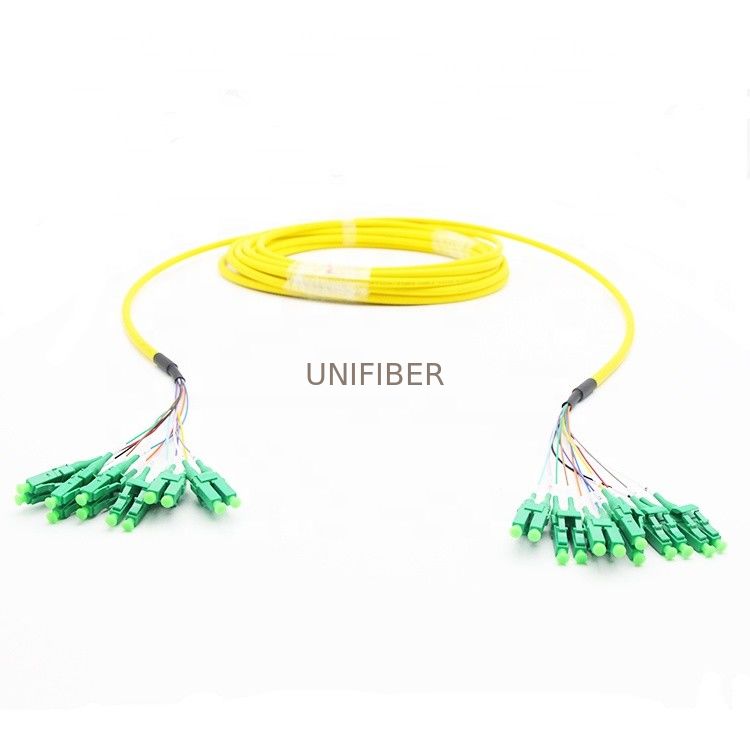 Ribbon Pre Terminated Multi Fiber Cables Single Mode 12 Core LC/APC-LC ...