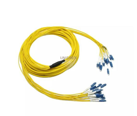 12 / 24 / 48 Core Customized Pre Terminated Multi Fiber Cable LC/UPC SC/APC PVC LSZh Jacket